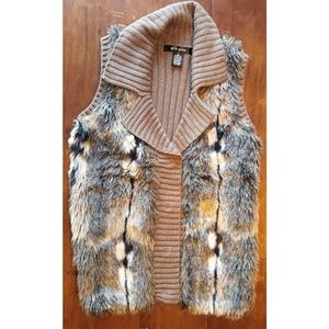 Foxy Faux Fur Sweater Vest!